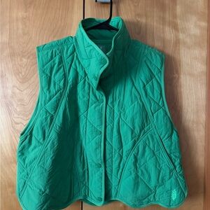 Free People Movement Green Quilted Vest